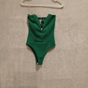 Fashion Nova Kids Green Bodysuit
